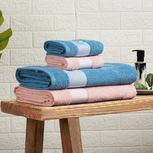 Solid Blush 100% Cotton Towel Combo - Aurum By Spaces