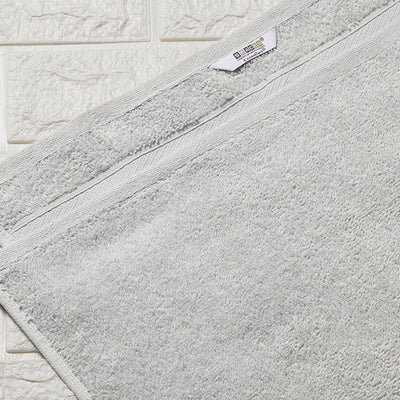 Solid Light Grey 100% Cotton Towel Combo - Aurum By Spaces