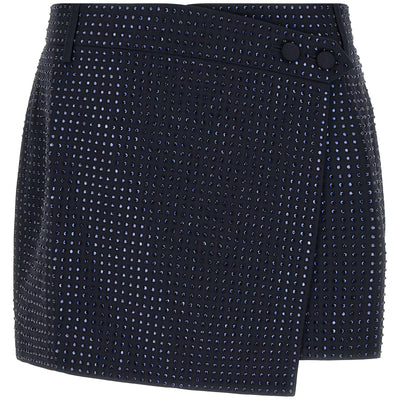 Pinko Soave Skirt With Rhinestones