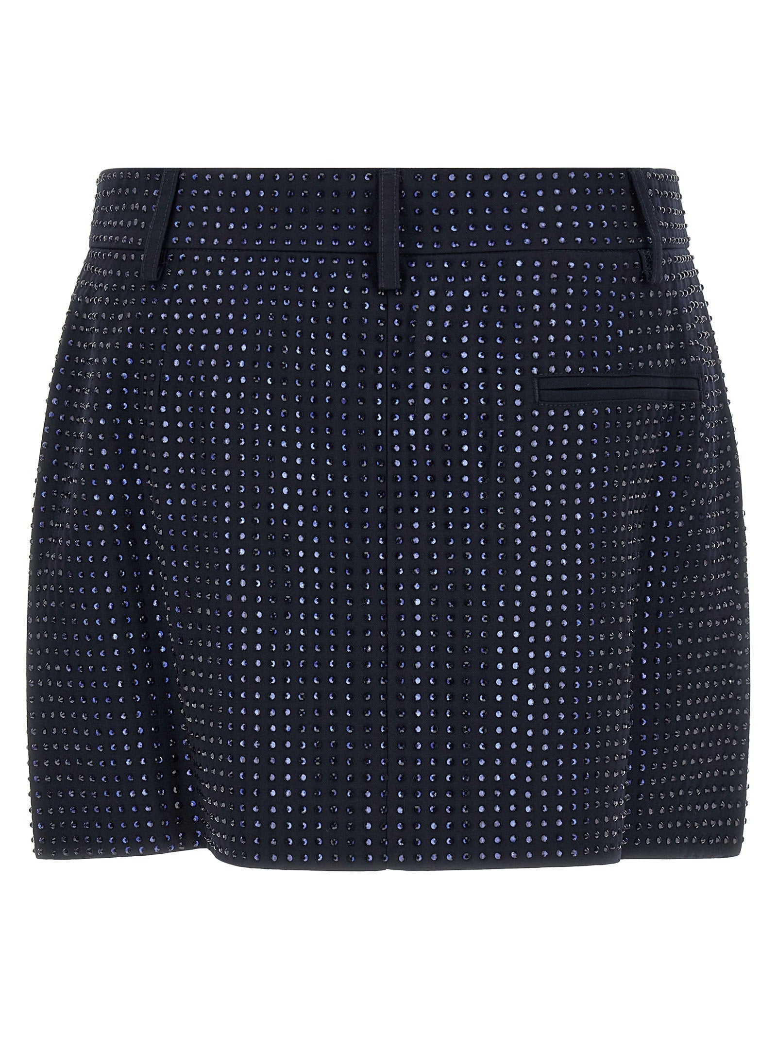 Pinko Soave Skirt With Rhinestones