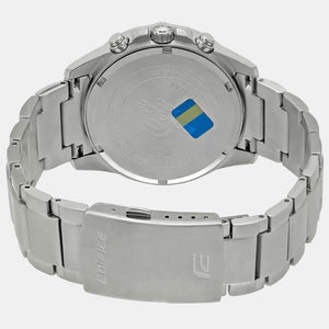 Edifice Men Quartz Black Dial Chronograph Stainless Steel Watch EX093