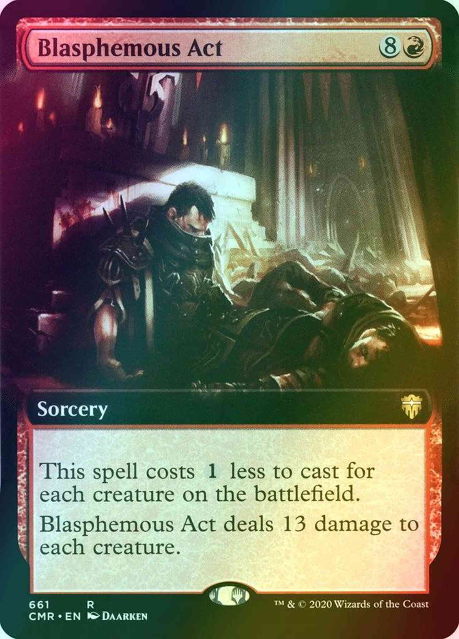 Blasphemous Act [661] [Extended Art] [Commander Legends] [Foil]