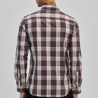 Grey Checks Slim Fit Shirt