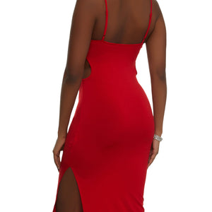 Cut Out Cami Midi Dress