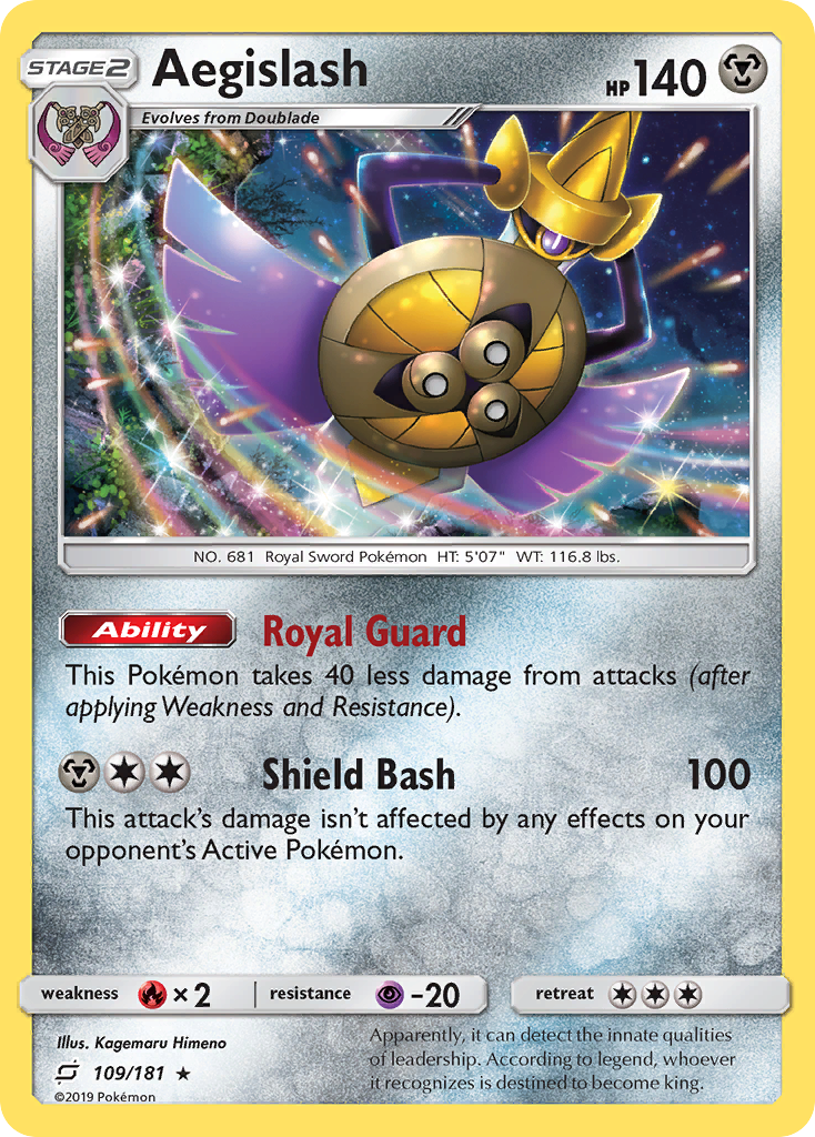 Aegislash - 109/181 - Rare Holo