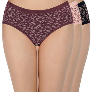 Print Low Rise Hipster Panties (Pack of 3)