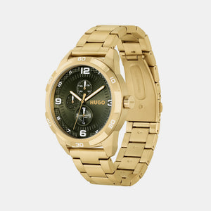 Grip Men Quartz Olive Green Dial Chronograph Stainless Steel Watch 1530277