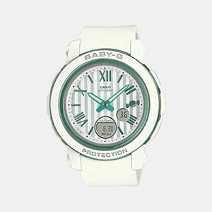 Baby-G Men Quartz White Dial Analog-Digital Resin Watch B233