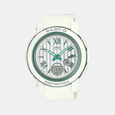 Baby-G Men Quartz White Dial Analog-Digital Resin Watch B233