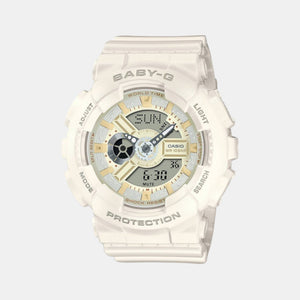 Baby-G Men Quartz White Dial Analog-Digital Resin Watch B228