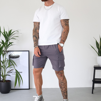 CAPO Lightweight Dark Grey Cargo Shorts