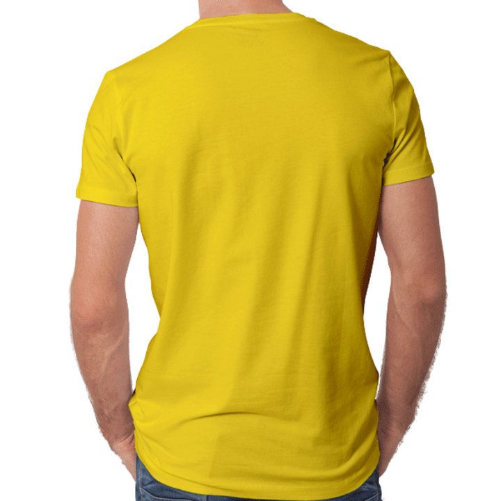 Half Sleeves 180 GSM T-Shirts for Men Cotton (Mustard)