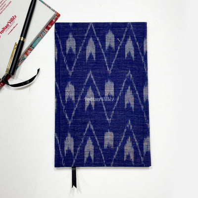 Tipa Print Handmade Ikat Woven Cotton Fabric Cover Diary