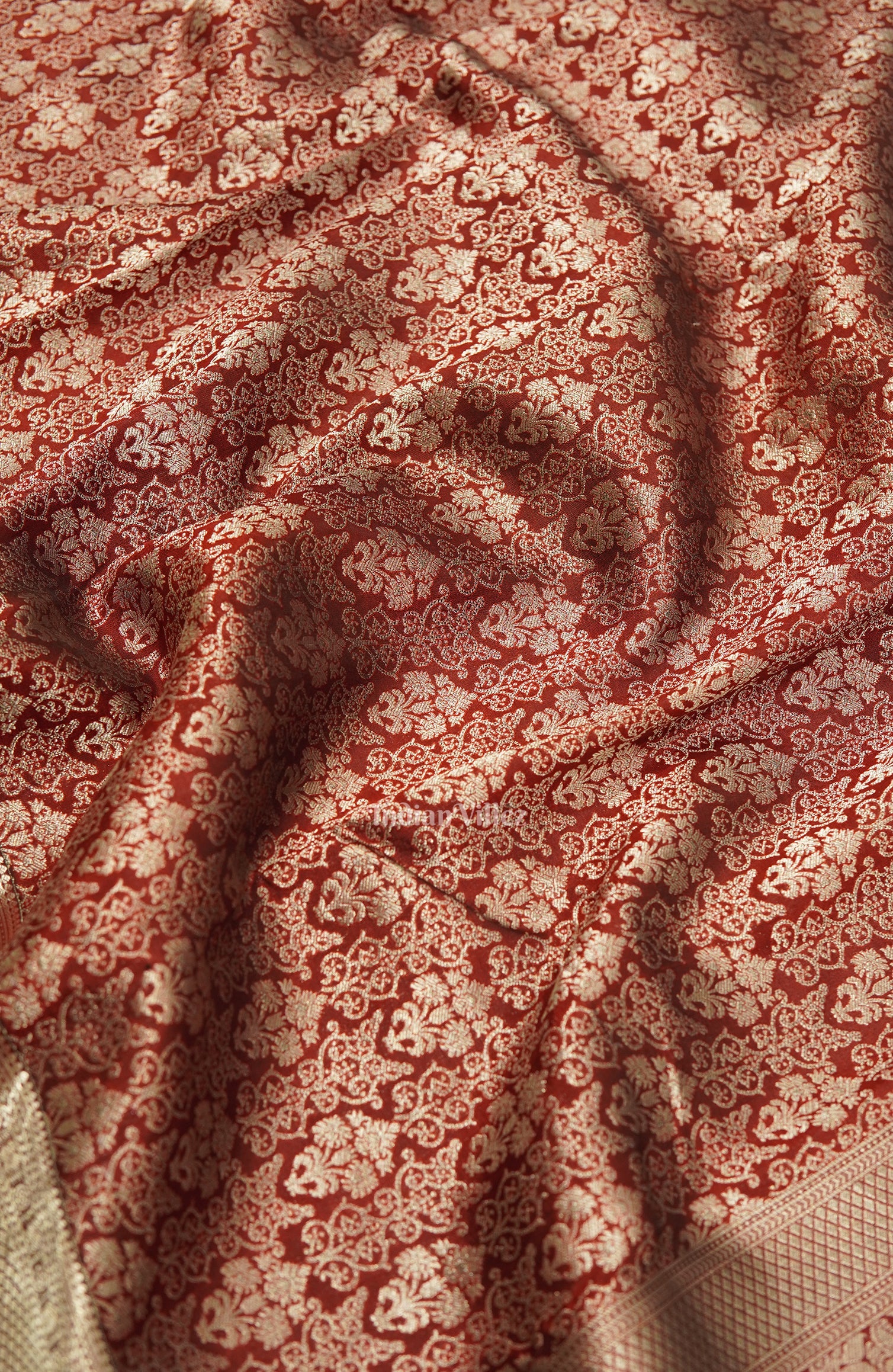 Maroon With Silver Body Work Pure Kanjivaram Silk Saree