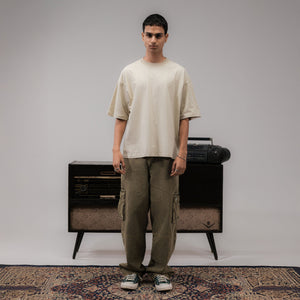 SUPERKICKS | PALM TEE { BEIGE/BROWN