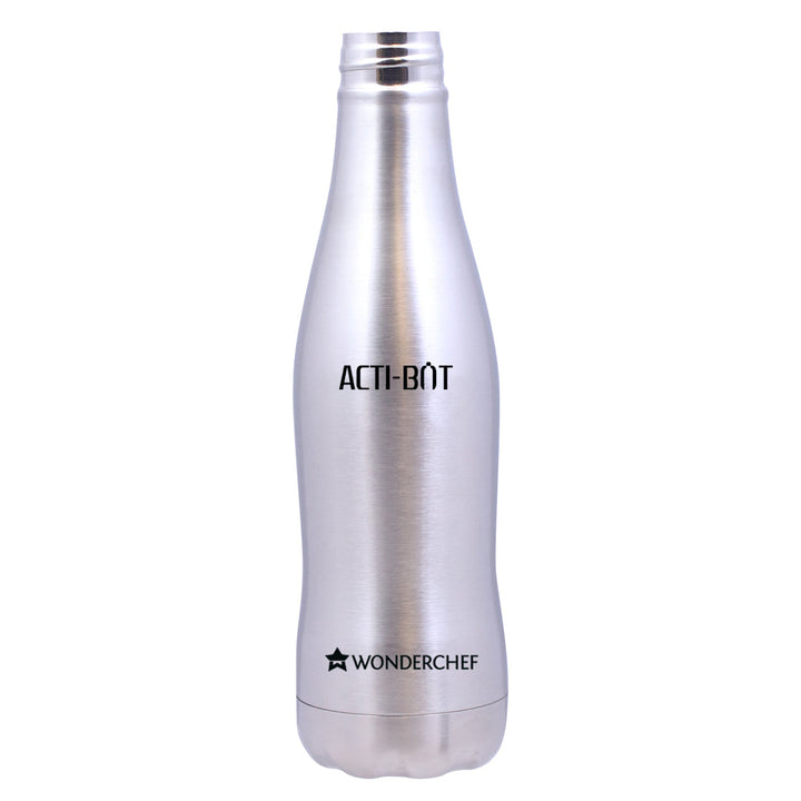 Acti-Bot, 650ml, Stainless Steel Single Wall Water Bottle by blacktree.