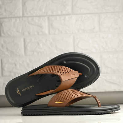 Comet Leather Slippers by Aspeerio