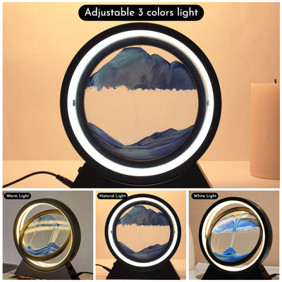 Rotating Sandscape Decorative Lamp