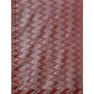 Maroon Digital Foil Printed Rayon Saree
