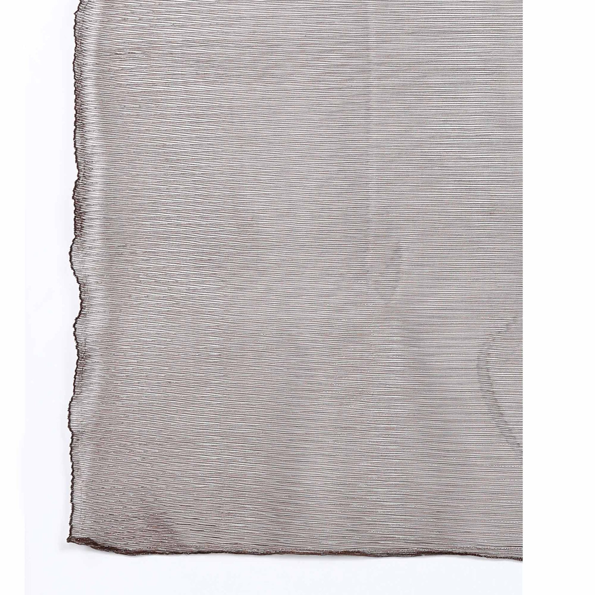 Brown Solid Lycra Crush Saree