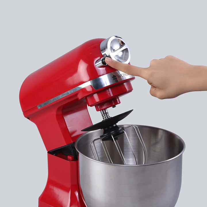 Crimson Edge Die-Cast Metal Stand Kitchen Mixer