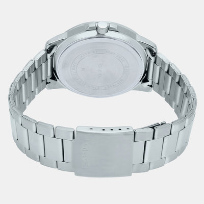 Enticer Men Quartz Black Dial Analog Stainless Steel Watch A1361