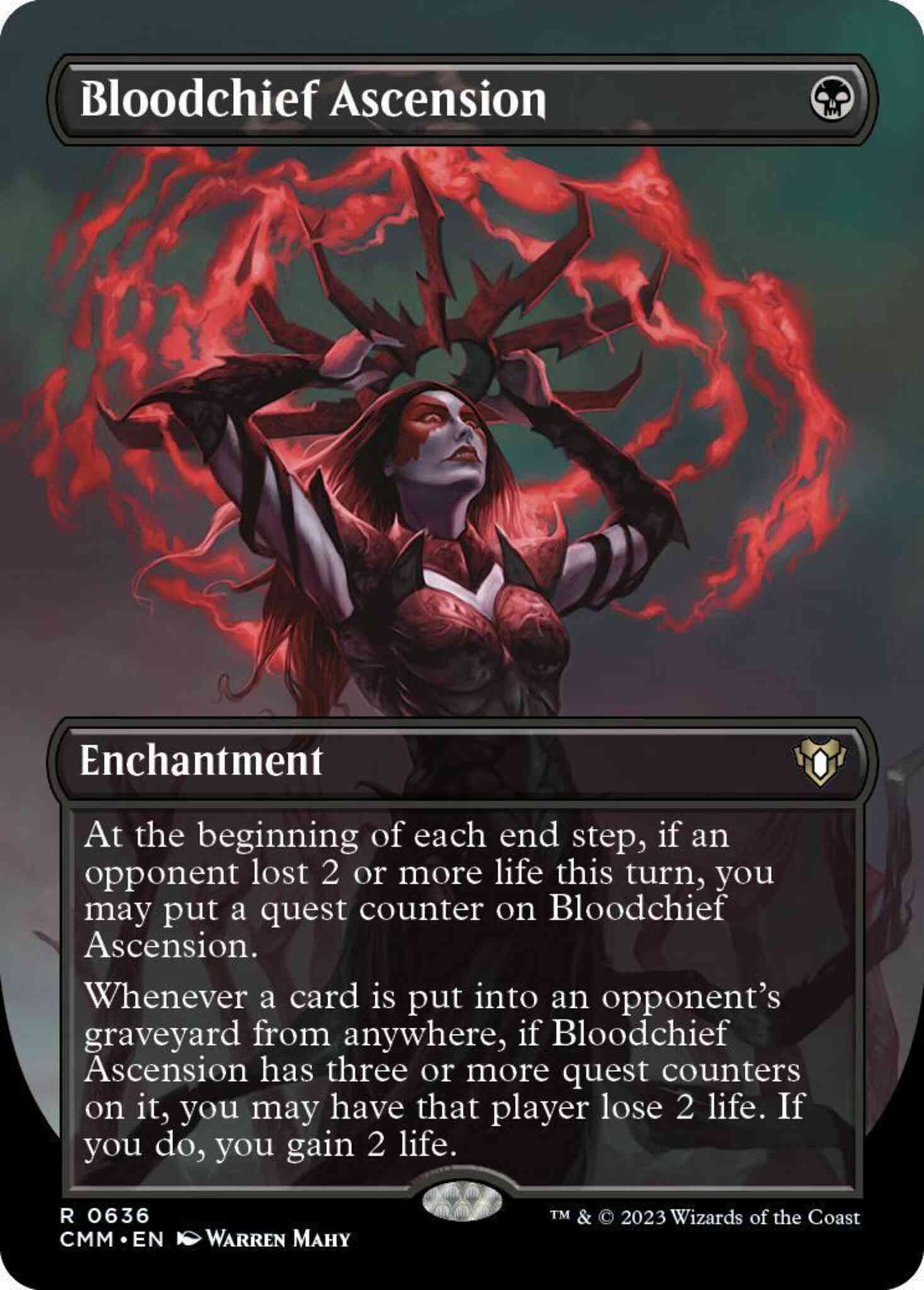 Bloodchief Ascension [636] [Borderless] [Commander Masters] [Non-Foil]