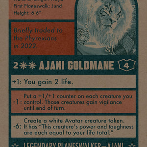 Ajani Goldmane // Ajani Goldmane [1453] [Borderless] [Magic: The Baseballing] [Secret Lair Drop] [Non-Foil]