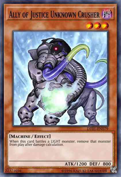 Ally of Justice Unknown Crusher - STBL-EN094 - Common - 1st Edition