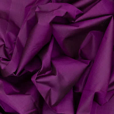 Purple Handloom Kanchipuram Silk Saree With Bird Motifs
