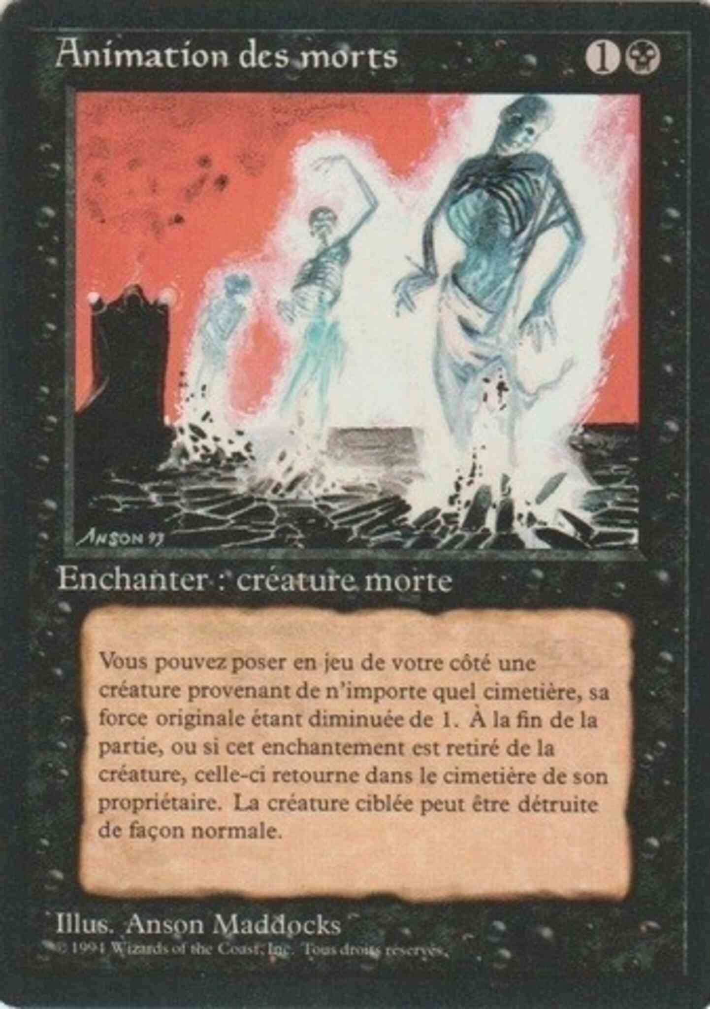 Animate Dead - French [93] [Foreign Black Border: French] [Non-Foil]
