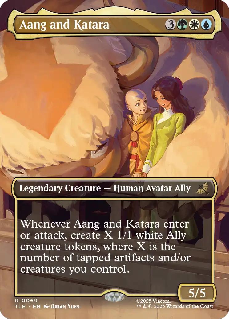 Aang and Katara [69] [Borderless] [Scene] [Avatar: The Last Airbender Eternal] [Non-Foil]