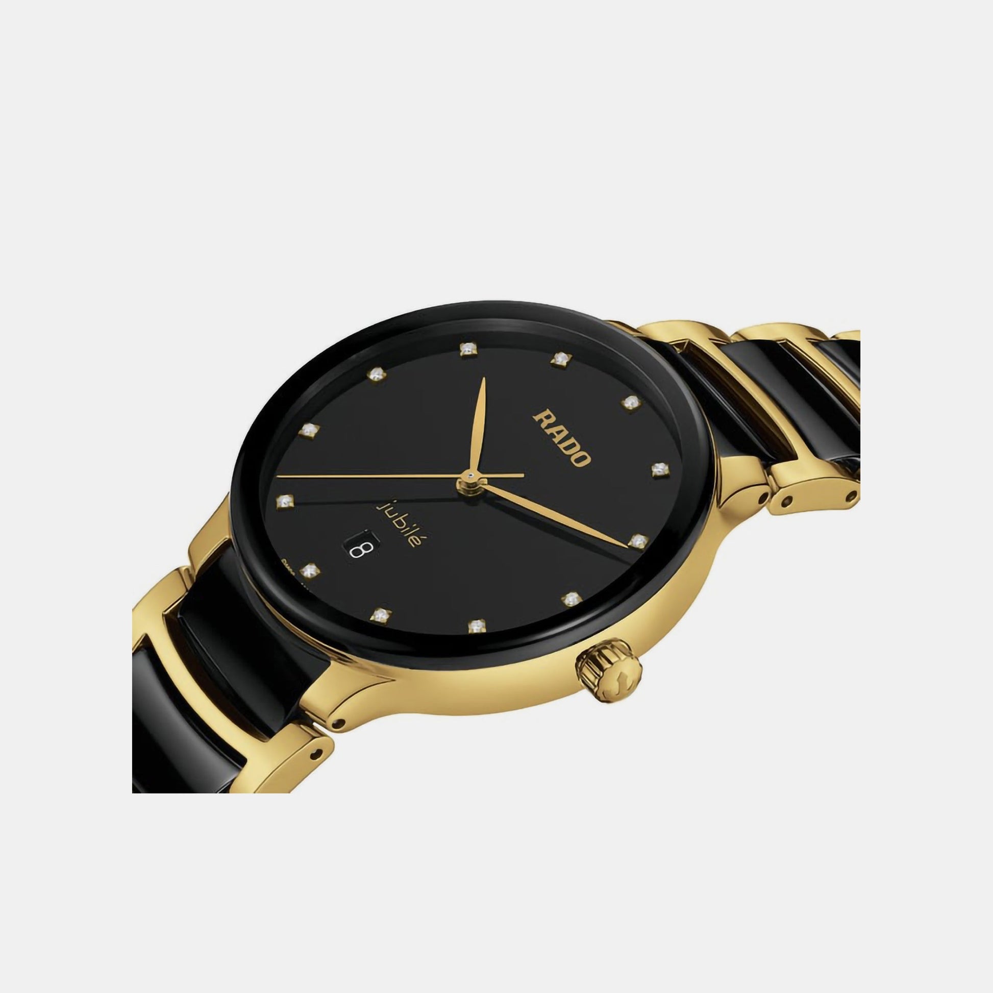Centrix Unisex Quartz Black Dial Analog Ceramic Watch R30022742