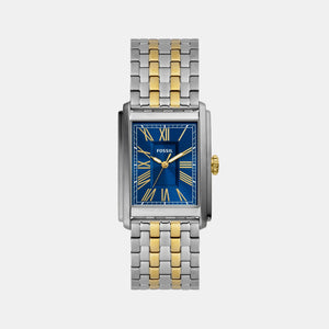 Carraway Men Quartz Blue Dial Analog Stainless Steel Watch FS6010