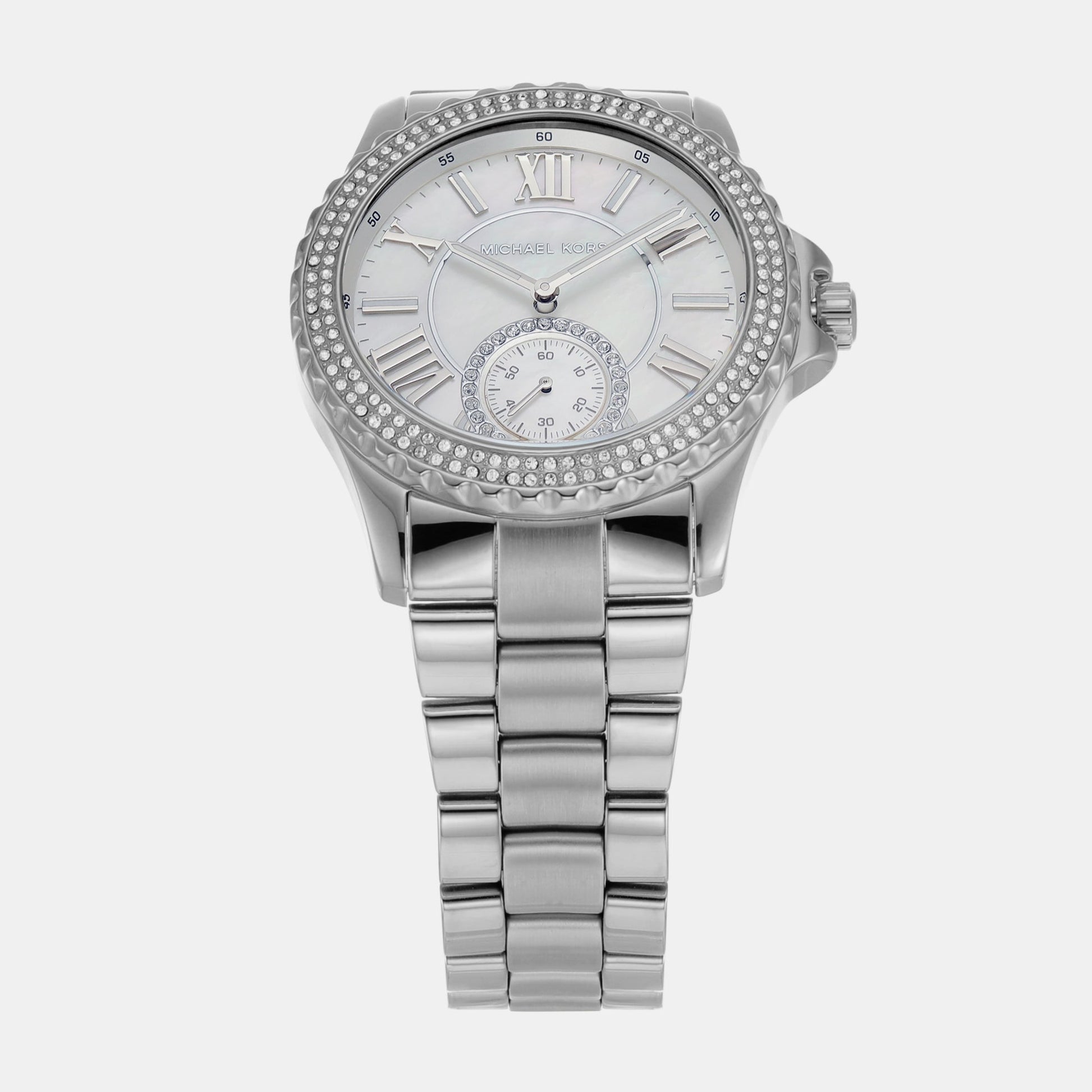 Everest Women Quartz Silver Dial Analog Stainless Steel Watch MK7403