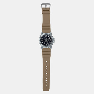 Enticer Men Quartz Black Dial Chronograph Resin Watch A2145