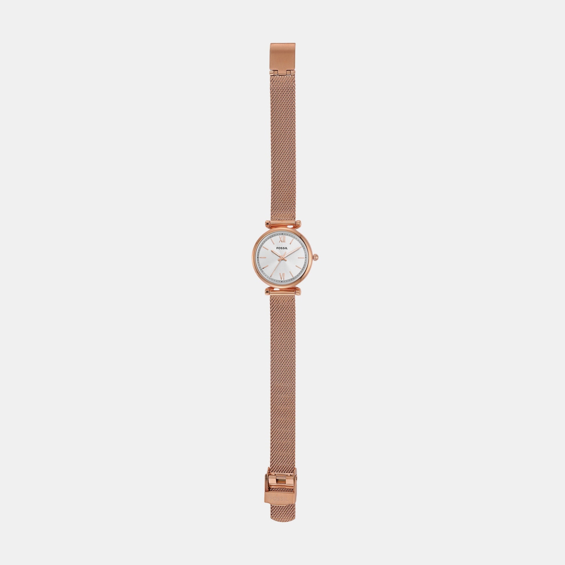 Carlie Women Quartz Silver Dial Analog Stainless Steel Watch ES5314SET