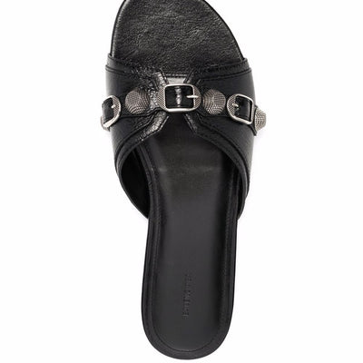 Balenciaga Cagole leather sandals