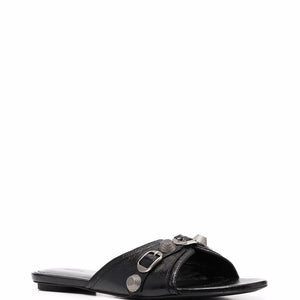 Balenciaga Cagole leather sandals