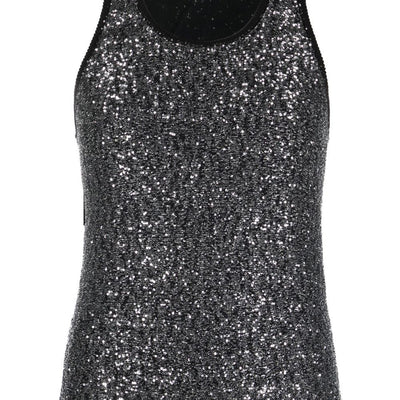Fabiana Filippi Sequin tank top