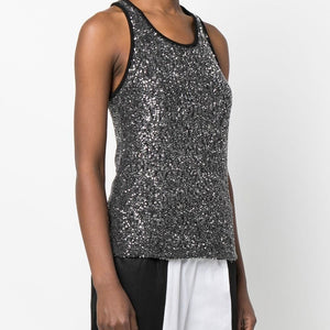 Fabiana Filippi Sequin tank top
