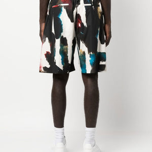 Alexander McQueen Straight Print Shorts