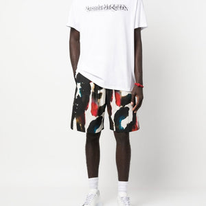 Alexander McQueen Straight Print Shorts