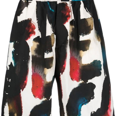 Alexander McQueen Straight Print Shorts