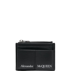 Alexander McQueen logo print cardholder