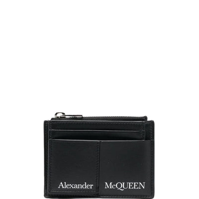 Alexander McQueen logo print cardholder
