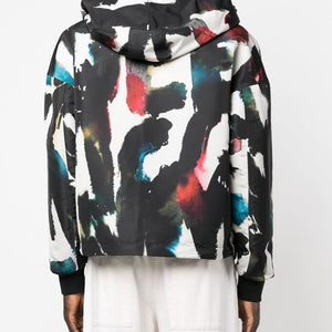 Alexander McQueen Graffiti-print Hooded Windbreaker
