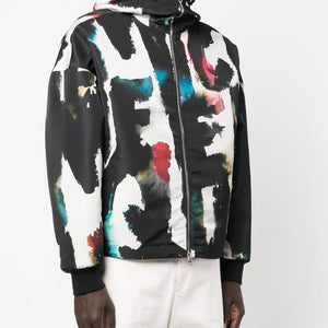 Alexander McQueen Graffiti-print Hooded Windbreaker