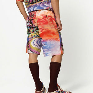 Dolce & Gabbana graphic-print bermuda shorts