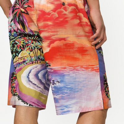 Dolce & Gabbana graphic-print bermuda shorts